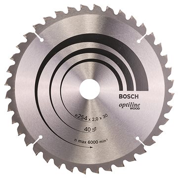 

BOSCH Pilový kotouč Optiline Wood 254 × 30 × 2,0 mm, 40 2.608.640.435
