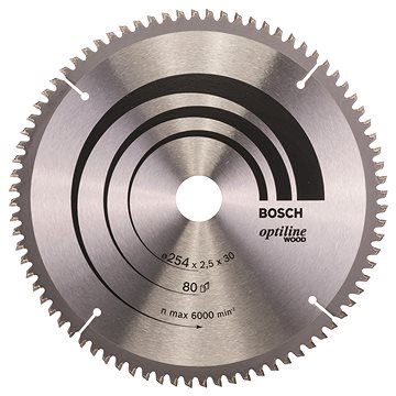 

BOSCH Pilový kotouč Optiline Wood 254 × 30 × 2,5 mm, 80 2.608.640.437