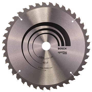 

BOSCH Pilový kotouč Optiline Wood 305 × 30 × 2,5 mm, 40 2.608.640.440