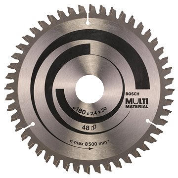 

BOSCH Pilový kotouč Multi Material 180 × 30/20 × 2,4 mm 2.608.640.507