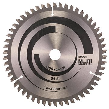 

BOSCH Pilový kotouč Multi Material 190 × 20/16 × 2,4 mm 2.608.640.508