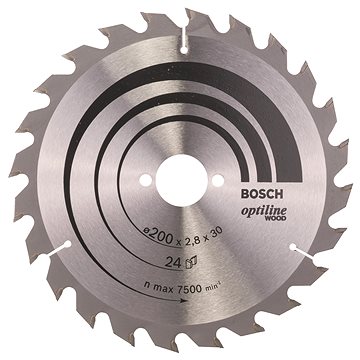 

BOSCH Pilový kotouč Optiline Wood 200 × 30 × 2,8 mm, 24 2.608.640.618