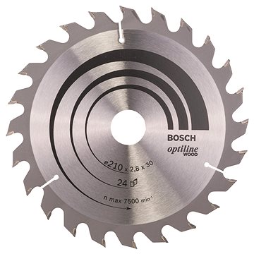 

BOSCH Pilový kotouč Optiline Wood 210 × 30 × 2,8 mm, 24 2.608.640.621