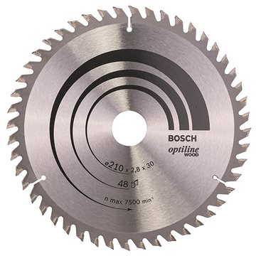 

BOSCH Pilový kotouč Optiline Wood 210 × 30 × 2,8 mm, 48 2.608.640.623