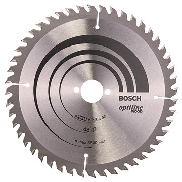 

BOSCH Pilový kotouč Optiline Wood 230 × 30 × 2,8 mm, 48 2.608.640.629