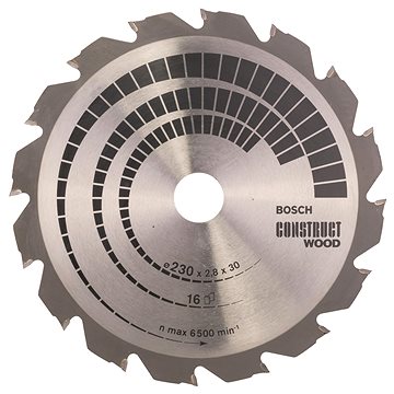 

BOSCH Pilový kotouč Construct Wood 230 × 30 × 2,8 mm 2.608.640.635