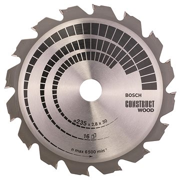 

BOSCH Pilový kotouč Construct Wood 235 × 30/25 × 2,8 mm 2.608.640.636