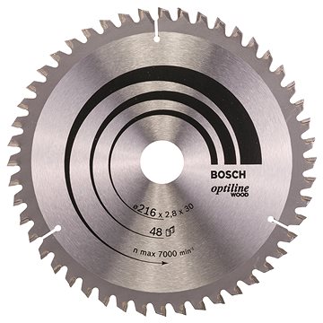 

BOSCH Pilový kotouč Optiline Wood 216 × 30 × 2,8 mm, 48 2.608.640.641