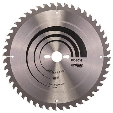 

BOSCH Pilový kotouč Optiline Wood 300 × 30 × 3,2 mm, 48 2.608.640.672
