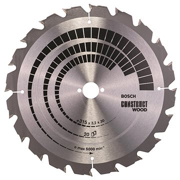 

BOSCH Pilový kotouč Construct Wood 315 × 30 × 3,2 mm 2.608.640.691