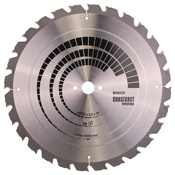 

BOSCH Pilový kotouč Construct Wood 400 × 30 × 3,5 mm 2.608.640.693