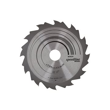 

BOSCH Pilový kotouč Speedline Wood 190 × 30 × 2,4 mm, 12 2.608.640.800