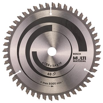 

BOSCH Pilový kotouč Multi Material 184 × 16 × 2,4 mm 2.608.640.815
