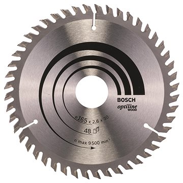 

BOSCH Pilový kotouč Optiline Wood 165 × 30 × 2,6 mm, 48 2.608.641.175