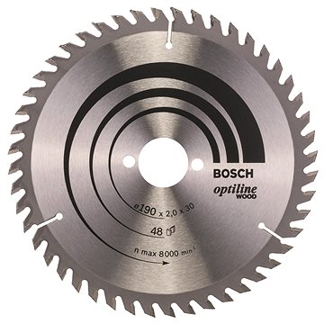 

BOSCH Pilový kotouč Optiline Wood 190 × 30 × 2,0 mm, 48 2.608.641.186