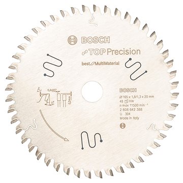 

BOSCH Top Precision Best for Multi Material 165 × 20 × 1,8 mm, 48 2.608.642.388