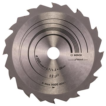 

BOSCH Pilový kotouč Speedline Wood 165 × 20/16 × 1,7 mm, 12 2.608.642.600