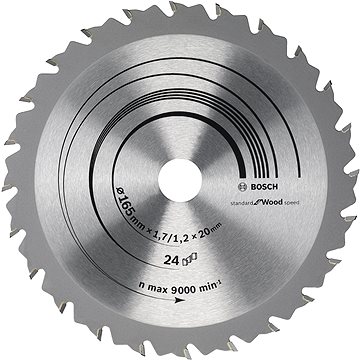 

BOSCH Pilový kotouč Speedline Wood 165 × 20/16 × 1,7 mm, 24 2.608.642.601