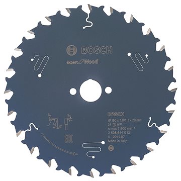

BOSCH Pilový kotouč Expert for Wood 160 × 20 × 1,8 mm, 24 2.608.644.013