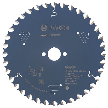 

BOSCH Pilový kotouč Expert for Wood 160 × 20 × 1,8 mm, 36 2.608.644.014