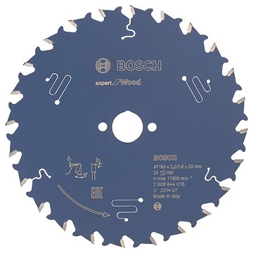 

BOSCH Pilový kotouč Expert for Wood 160 × 20 × 2,2 mm, 24 2.608.644.016