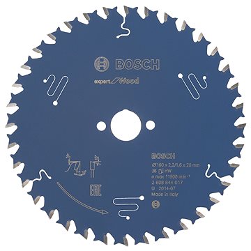 

BOSCH Pilový kotouč Expert for Wood 160 × 20 × 2,2 mm, 36 2.608.644.017