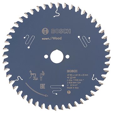 

BOSCH Pilový kotouč Expert for Wood 165 × 20 × 2,6 mm, 48 2.608.644.024