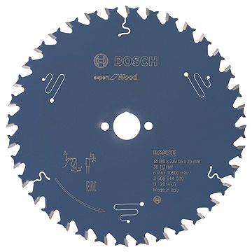 

BOSCH Pilový kotouč Expert for Wood 180 × 20 × 2,6 mm, 36 2.608.644.030