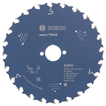 

BOSCH Pilový kotouč Expert for Wood 190 × 30 × 2,6 mm, 24 2.608.644.047