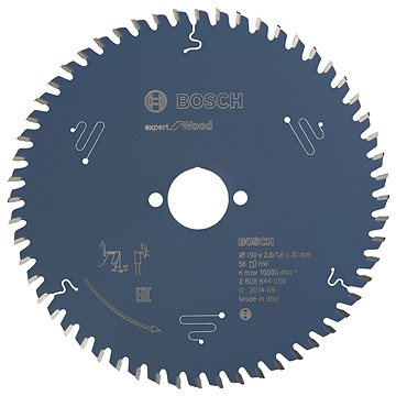 

BOSCH Pilový kotouč Expert for Wood 190 × 30 × 2,6 mm, 56 2.608.644.050