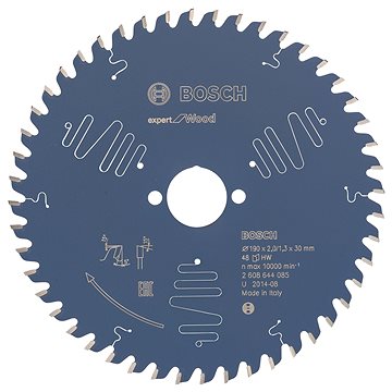 

BOSCH Pilový kotouč Expert for Wood 190 × 30 × 2,0 mm, 48 2.608.644.085