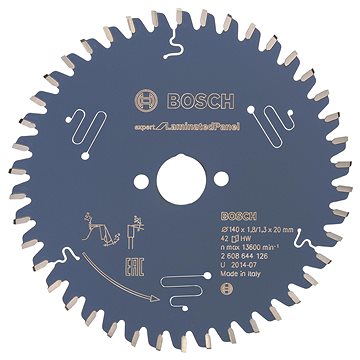 

BOSCH Pilový kotouč Expert for Laminated Panel 140 × 20 × 1,8 mm, 42 2.608.644.126