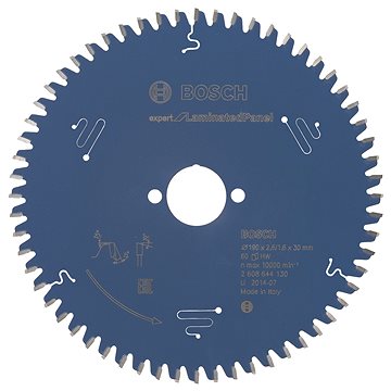 

BOSCH Pilový kotouč Expert for Laminated Panel 190 × 30 × 2,6 mm, 60 2.608.644.130