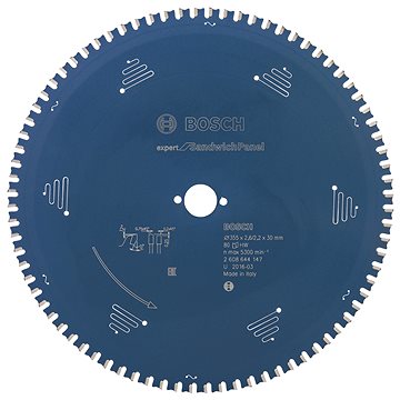 

BOSCH Pilový kotouč Expert for Sandwich Panel 355 × 30 × 2,6 mm, 80 2.608.644.147