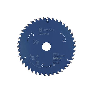 

BOSCH Pilový kotouč Expert for Wood pro akumulátorové pily 140 × 1,8/1,3 × 20 T42 2.608.644.500
