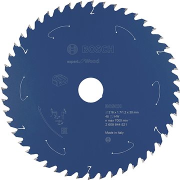 

BOSCH Pilový kotouč Expert for Wood pro akumulátorové pily 216 × 1,7/1,2 × 30 T48 2.608.644.521