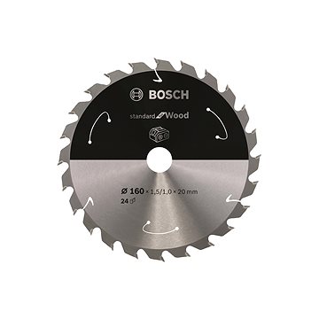 

BOSCH Pilový kotouč Standard for Wood pro akumulátorové pily 160 × 1,5/1 × 20 T24 2.608.837.676