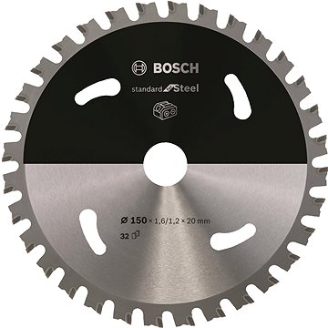 

BOSCH Pilový kotouč Standard for Steel pro akumulátorové pily 150 × 1,6/1,2 × 20 T32 2.608.837.748