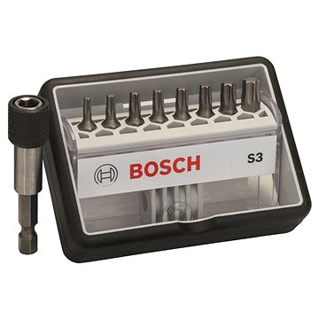 

BOSCH Sada šroubovacích bitů Robust Line, S T, verze Extra Hard, 8+1 kusů 2.607.002.562
