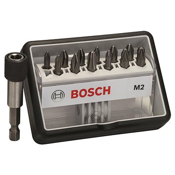 

BOSCH Sada šroubovacích bitů Robust Line, M PH/PZ, verze Extra Hard, 12+1 kusů 2.607.002.564