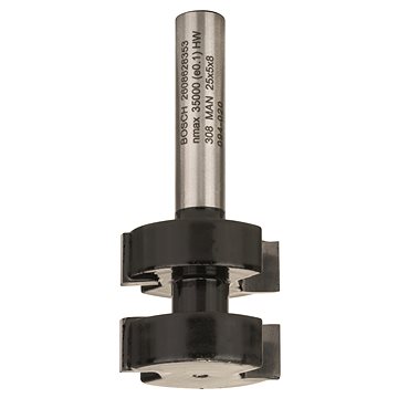 

BOSCH Fréza pero-drážka, 8 mm, D1 25 mm, L 5 mm, G 58 mm 2.608.628.353