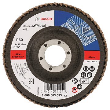 

BOSCH Lamelový brusný kotouč X431, Standard for Metal 2.608.603.653