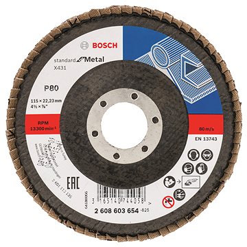 

BOSCH Lamelový brusný kotouč X431, Standard for Metal 2.608.603.654