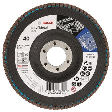 

BOSCH Lamelový brusný kotouč X571, Best for Metal 2.608.606.922