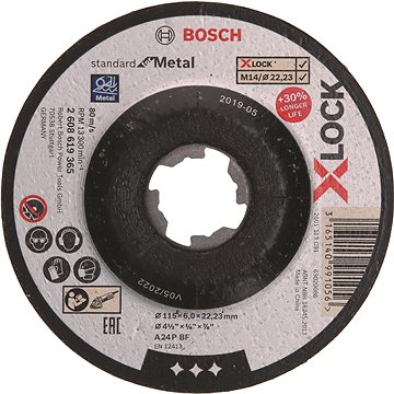 

BOSCH X-LOCK SfM 115 × 6 mm T27 2.608.619.365