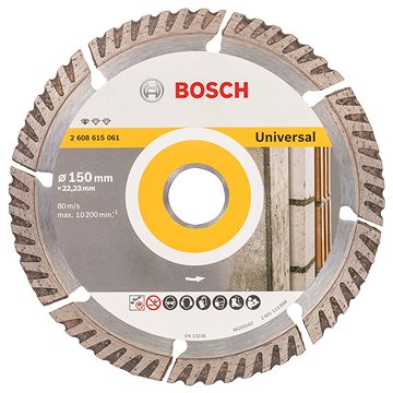 

BOSCH Diamantový dělicí kotouč Standard for Universal 150 × 22,23 2.608.615.061