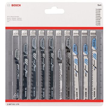 

BOSCH 10dílná sada pilových plátků se stopkou Wood and Metal 2.607.011.170
