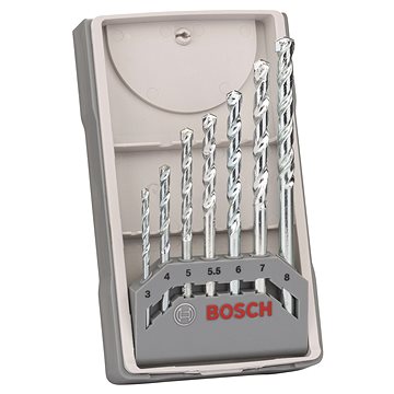 

BOSCH Sada spirálových vrtáků do zdiva CYL-1, 3/4/5/5,5/6/7/8 mm, 7 kusů 2.607.017.035