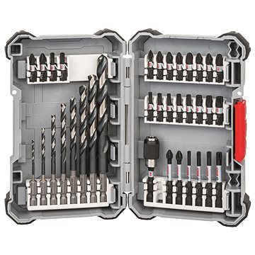 

BOSCH Sada spirálových vrtáků Impact Control HSS a šroubovacích nástavců, 35 kusů 2.608.577.148