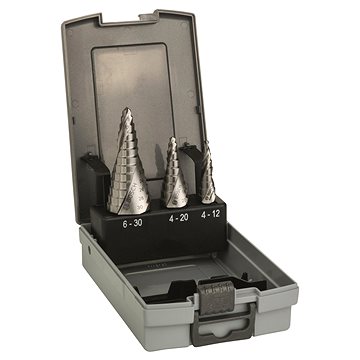 

BOSCH 3dílná sada stupňovitých spirálových vrtáků HSS 4-12/4-20/6-30 2.608.587.426